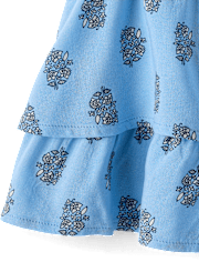 Tween Girls Floral Tiered Tank Top