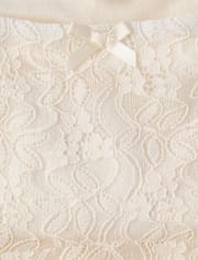 Tween Girls Lace Midi Hanky Hem Skirt