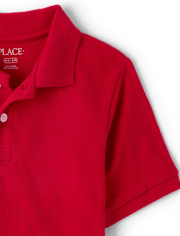 Polo en piqué d'uniforme pour garçon