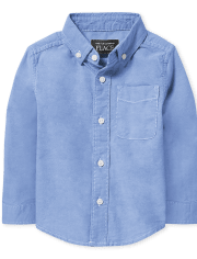 Camisa con botones Oxford uniforme para bebés y niños pequeños