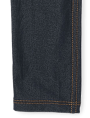 Girls Regular Faux Denim Leggings