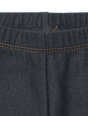 Baby And Toddler Girls Faux Denim Leggings