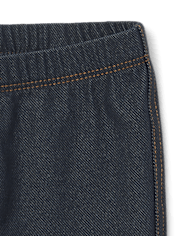 Baby And Toddler Girls Faux Denim Leggings