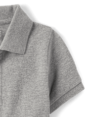 Polo en piqué d'uniforme pour bébés et tout-petits garçons