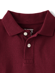 Polo en piqué d'uniforme pour bébés et tout-petits garçons