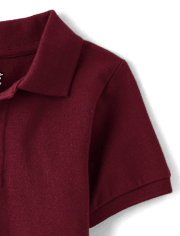 Polo en piqué d'uniforme pour bébés et tout-petits garçons
