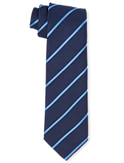Cravate à fines rayures d'uniforme pour garçon