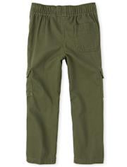 Boys Pull On Cargo Pants - Husky