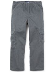 Boys Pull On Cargo Pants - Husky