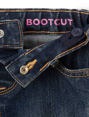 Jeans bootcut básicos para bebés y niñas pequeñas