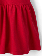 Vestido polo de piqué de uniforme para niñas pequeñas