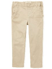 Pantalon chino moulant à volants pour toute-petite fille