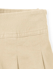Falda pantalón plisada de uniforme para niñas