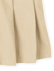 Falda pantalón plisada de uniforme para niñas
