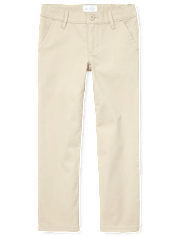 Girls Uniform Stretch Bootcut Chino Pants