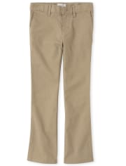 Buy UNIONBAY Juniors Heather Trouser Uniform Pant Light Walnut Khaki 13  at Amazonin
