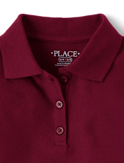 Polo de piqué de uniforme para niñas