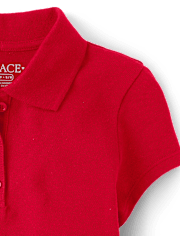 Polo de piqué de uniforme para niñas