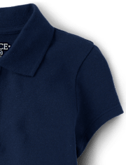 Polo en piqué d'uniforme pour fille