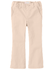 Toddler Girls Uniform Stretch Bootcut Chino Pants