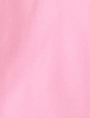 Polo de piqué con volantes de uniforme para niñas pequeñas