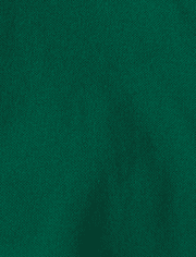 Polo d'uniforme en piqué à volants pour toute-petite fille