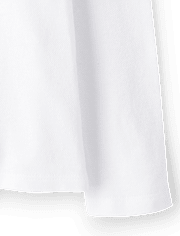 Polo d'uniforme en piqué à volants pour toute-petite fille