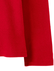 Polo d'uniforme en piqué à volants pour toute-petite fille