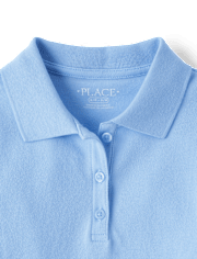 Girls Uniform Soft Stretch Pique Polo
