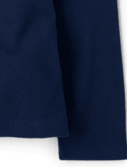 Polo de piqué de manga larga uniforme para niñas