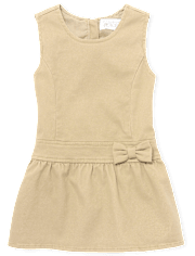 Jersey con lazo de uniforme para niñas pequeñas