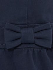 Pull d'uniforme à nœud pour toute-petite fille