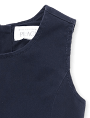 Pull d'uniforme à nœud pour toute-petite fille