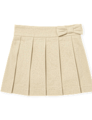 Toddler Girls Uniform Bow Pleated Skort