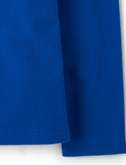 Polo de piqué con volantes de manga larga uniforme para niñas