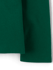 Polo en piqué d'uniforme à volants pour fille