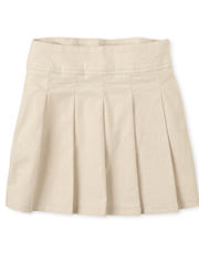 Girls Uniform Stretch Pleated Skort - Slim