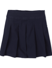 Girls Uniform Stretch Pleated Skort - Slim