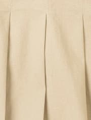 Falda pantalón plisada de uniforme para niñas