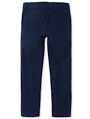 Girls Uniform Stretch Bootcut Chino Pants - Plus