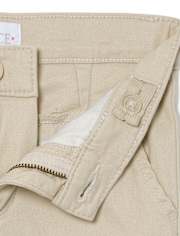 Girls Uniform Stretch Skinny Chino Pants - Slim