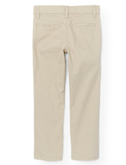 Pantalones chinos ajustados elásticos uniformes para niñas - Plus