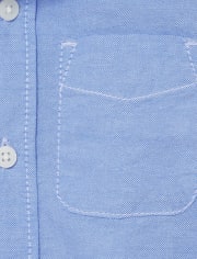 Camisa con botones Oxford uniforme para bebés y niños pequeños