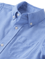 Camisa con botones Oxford de uniforme para niños