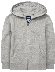 Sweat à capuche zippé uniforme pour garçon
