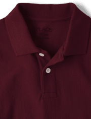 Polo en piqué d'uniforme pour garçon