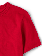 Camiseta básica con capas de uniforme para niños