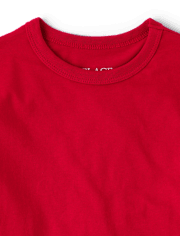 Camiseta básica con capas de uniforme para niños