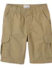 Boys Woven Pull On Cargo Shorts