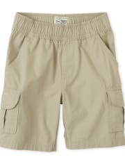 Boys Woven Pull On Cargo Shorts